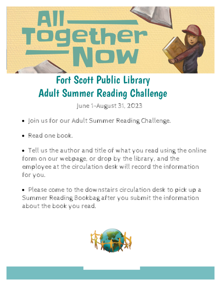 Adult Summer Reading Fort Scott Public Library 